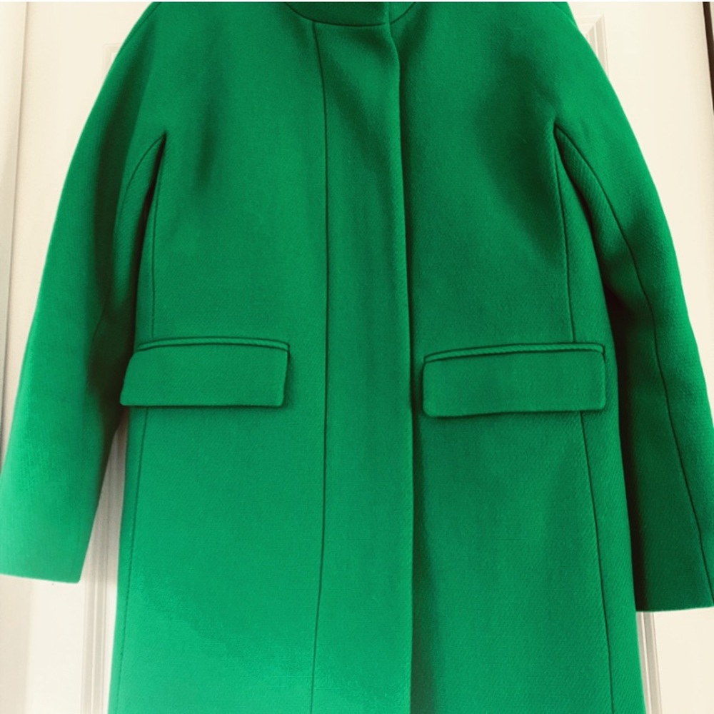 J. Crew Emerald Green Wool Coat